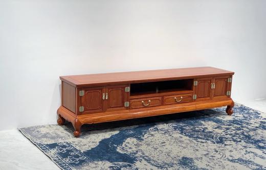 红桥红  家具严选  缅甸花梨（大果紫檀）  【198 两柜两抽屉 踩珠电视柜】 商品图2