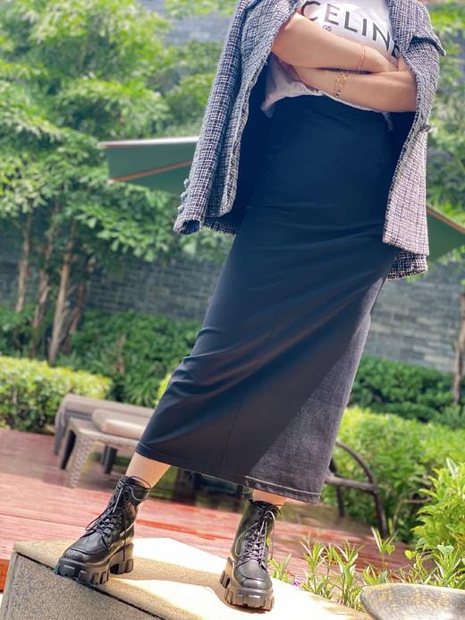 Westory2020年秋季上新齿轮松糕厚底马丁靴W20DS80341 商品图5