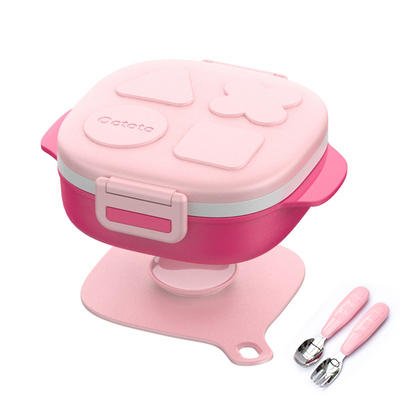 octoto奥克兔兔儿童餐具宝宝餐具小孩分隔餐盘学吃饭辅食碗带勺叉 商品图2