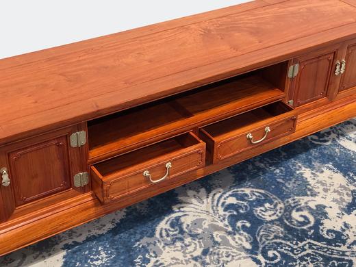 红桥红  家具严选  缅甸花梨（大果紫檀）  【198 两柜两抽屉 踩珠电视柜】 商品图5