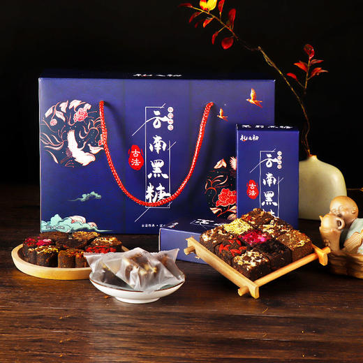 【云南黑糖礼盒装】古法红糖姜茶块春节日送闺蜜礼品新年礼物800g 商品图8