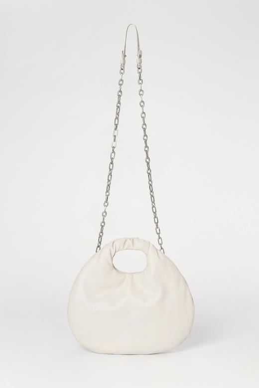 Low Classic 乳白色/棕色/裸色链条蛋型手提包 商品图10