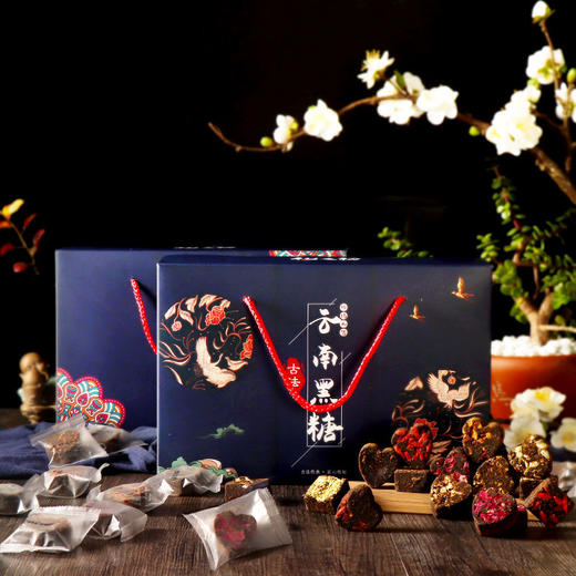 【云南黑糖礼盒装】古法红糖姜茶块春节日送闺蜜礼品新年礼物800g 商品图5