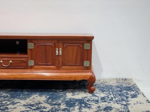 红桥红  家具严选  缅甸花梨（大果紫檀）  【198 两柜两抽屉 踩珠电视柜】 商品图8