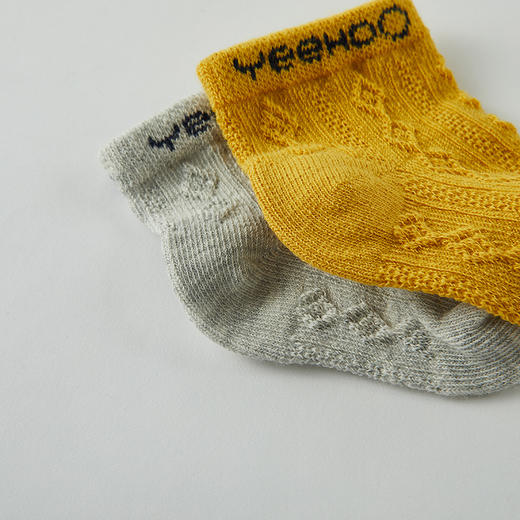 英氏婴儿棉袜 男女宝秋冬新品四季短袜2双装 YIWCJ30042A01 YIWCJ30043A01 商品图1