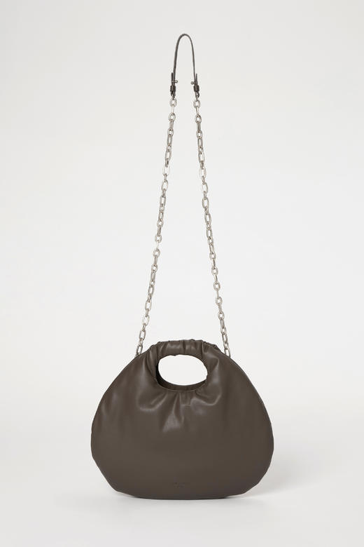 Low Classic 乳白色/棕色/裸色链条蛋型手提包 商品图7