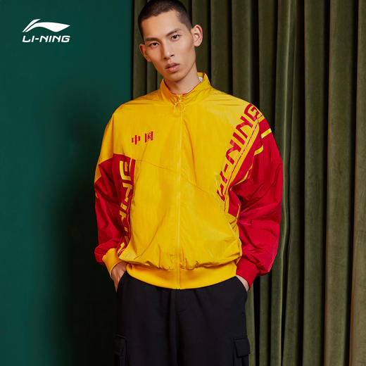 潮牌让利李宁专卖店柜正品男运动茄克外套ajdp017