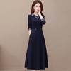 YWE KED91317衬衣领时尚气质修身显瘦过膝连衣裙【优】 商品缩略图0