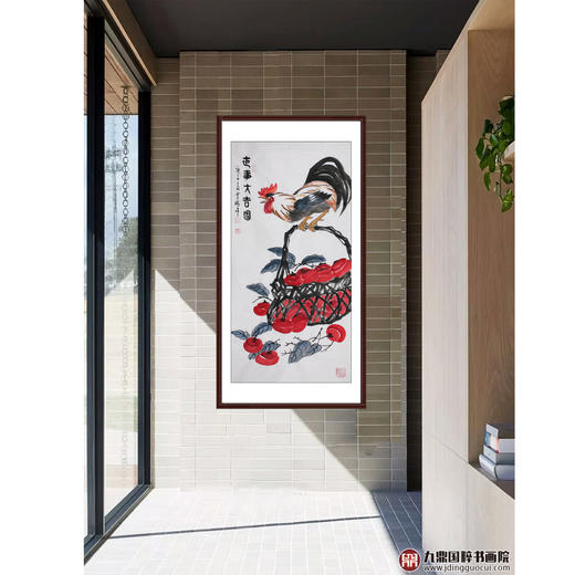 高云鹏《世事大吉图》68*138cm 花鸟竖幅作品 玄关/餐厅挂画 商品图2