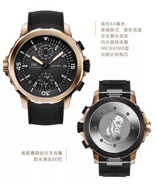 V6万国海洋时计系列鲨鱼青铜之旅“达尔文探险之旅”特别版44MM--青铜合金表壳 商品图1