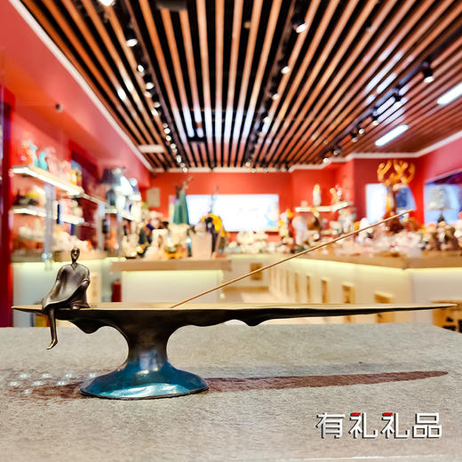 B-TH-190402 坐禅香插  纯铜 铜话A级 商品图0