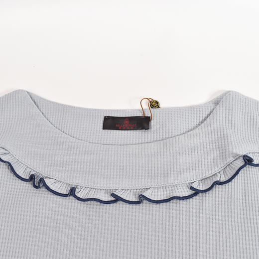 皇家丽美秋季新品小清新分体套装睡衣华夫格面料柔软亲肤可外穿家居服JJT9531 商品图4