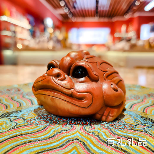 金蟾盖置/茶宠 纯铜 铜话A级 铜艺 精美 精致 摆件 商品图0