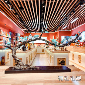 立春/金雀报喜 出口级铜艺 新中式纯铜摆件客厅书房办公室装饰品 铜艺 创意 摆件