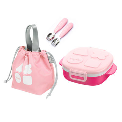 octoto奥克兔兔儿童餐具宝宝餐具小孩分隔餐盘学吃饭辅食碗带勺叉 商品图4