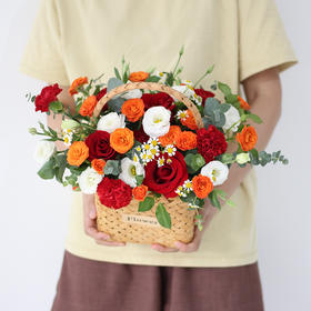 【女神】生日鲜花玫瑰花篮礼花送女生朋友爱人闺蜜领导长辈探望花店鲜花送货上门