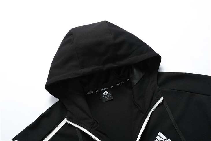 d0830117秋季新款简约字母印花男士休闲运动连帽套装 - 贝壳三