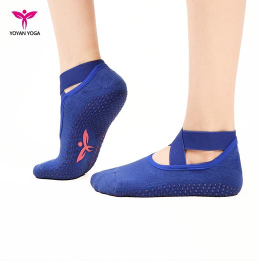 悠妍交叉圆头瑜伽袜15019D 防滑防掉跟缓震 商品图6
