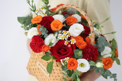 【女神】生日鲜花玫瑰花篮礼花送女生朋友爱人闺蜜领导长辈探望花店鲜花送货上门 商品图8