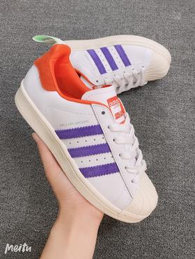 Adidas三叶草Superstar贝壳头联名款Are Awesome休闲板鞋女FW808700