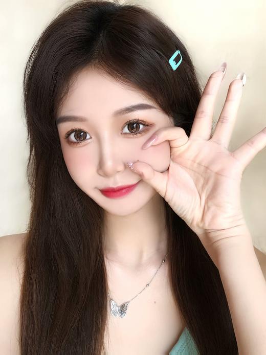 「高端美瞳」富婆之选 WINNI 台妹甜棕 hebe brown 回购率高 强推 14.5 年抛 超气质高级感强强的款式 含硅水凝胶 商品图7