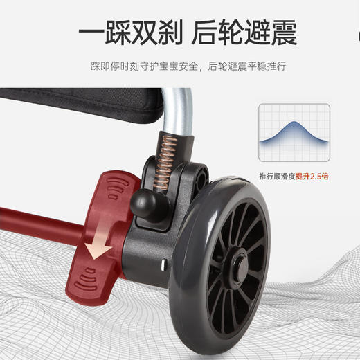 荟智婴儿推车可坐可躺宝宝推车轻便折叠简易超轻小遛娃神器 商品图2