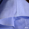 Canclini Jane 90支双股埃及棉牛津纺蓝色意式工艺衬衫 商品缩略图4