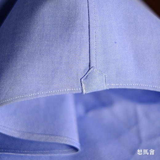 Canclini Jane 90支双股埃及棉牛津纺蓝色意式工艺衬衫 商品图4