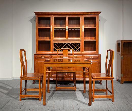 红桥红  家具严选  缅甸花梨（大果紫檀）  【88方桌五件套】 商品图8