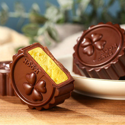 【每日秒杀】12.9元秒杀诺梵巧克力月饼礼盒装（一盒三口味） 商品图3