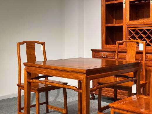 红桥红  家具严选  缅甸花梨（大果紫檀）  【88方桌五件套】 商品图2