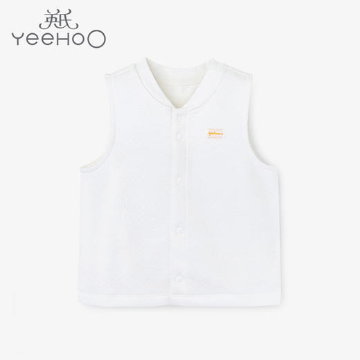 英氏婴幼儿马甲20新款秋装男女宝宝夹棉背心居家服YLPAJ30005A01 商品图0