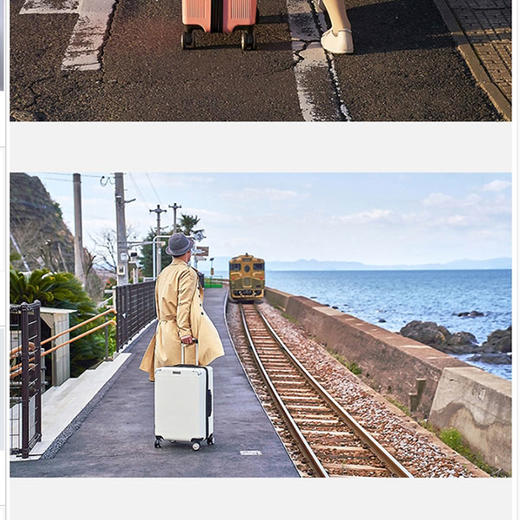 银座复古行李箱小清新拉杆箱万向轮女ins网红登机旅行箱潮A-9011L 商品图2