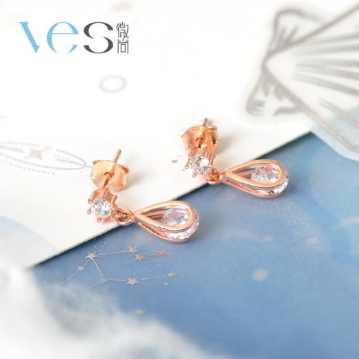 水滴百搭港风银925耳坠 商品图1