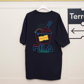 FILA斐乐韩国Super Makche Gelato菜单设计款短袖JPY带授权招加盟代理