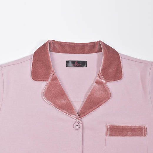 皇家丽美秋季新品小方领简约优雅分体开衫睡衣女柔软保暖家居服JJT9527 商品图3