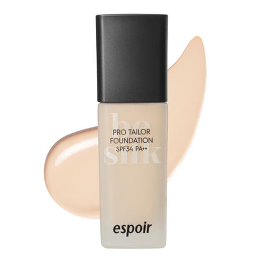 艾丝珀 espoir PRO TAILOR FOUNDATION BE SILK AD粉底液3号IVORYJPY带授权招加盟代理 商品图1