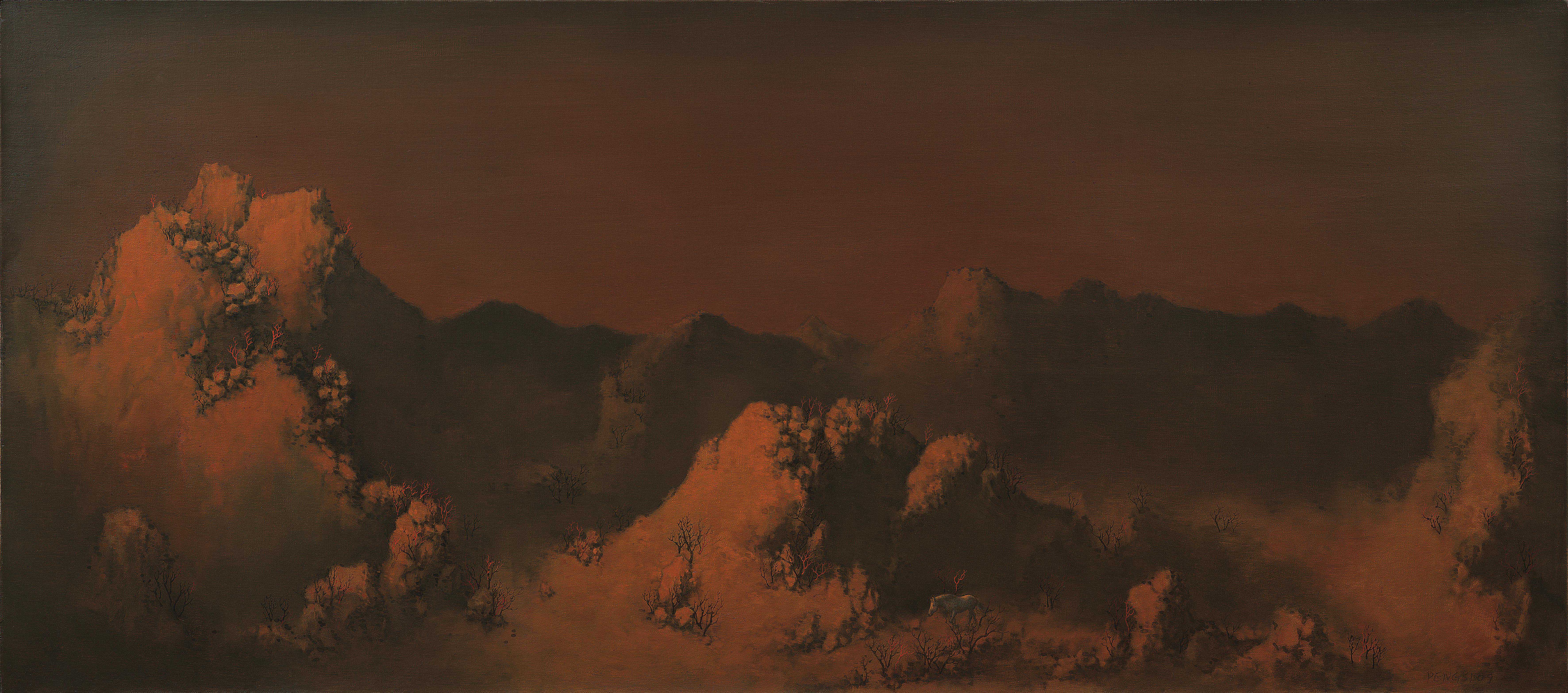 彭斯限量签名版画——肃肃余秋