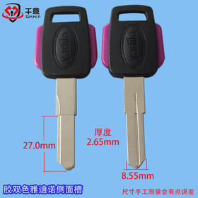 胶双色雅迪诺侧面槽