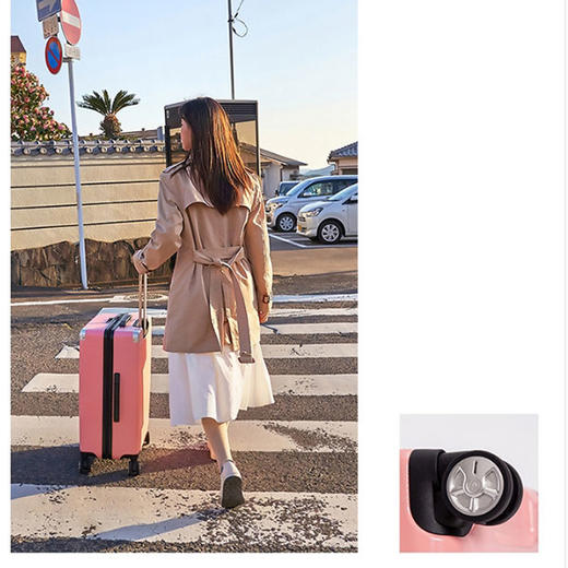 银座复古行李箱小清新拉杆箱万向轮女ins网红登机旅行箱潮A-9011L 商品图6