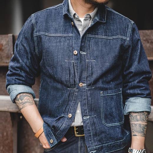 马登工装美式复古胡椒盐系尖扣领衬衫磨毛柔软叠穿早秋内搭上衣男