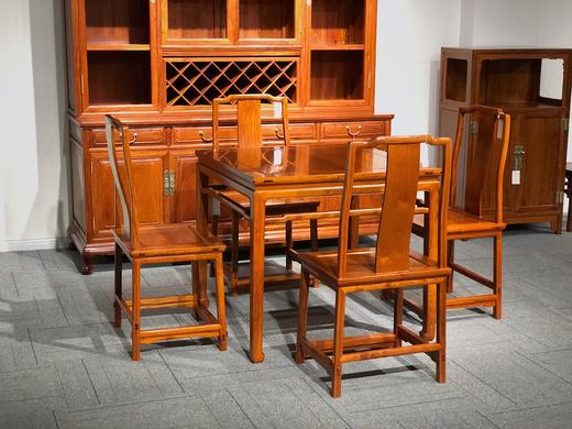 红桥红  家具严选  缅甸花梨（大果紫檀）  【88方桌五件套】 商品图7