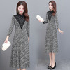 YWE  A20B20气质减龄印花连衣裙女中长款过膝 商品缩略图1