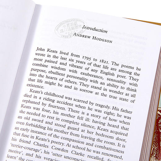 【中商原版】Collectors Library系列：济慈诗歌选集 英文原版 Selected Poems / John Keats 商品图3