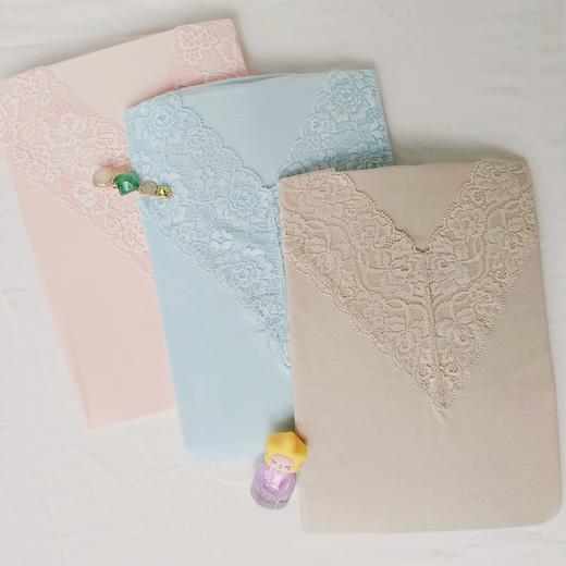 T023A女生蕾丝V领套装 商品图2