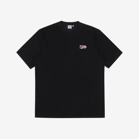 FILA斐乐韩国设计师款小花LOGO宽松短袖FS2RSC2T05X_BLKJPY带授权招加盟代理