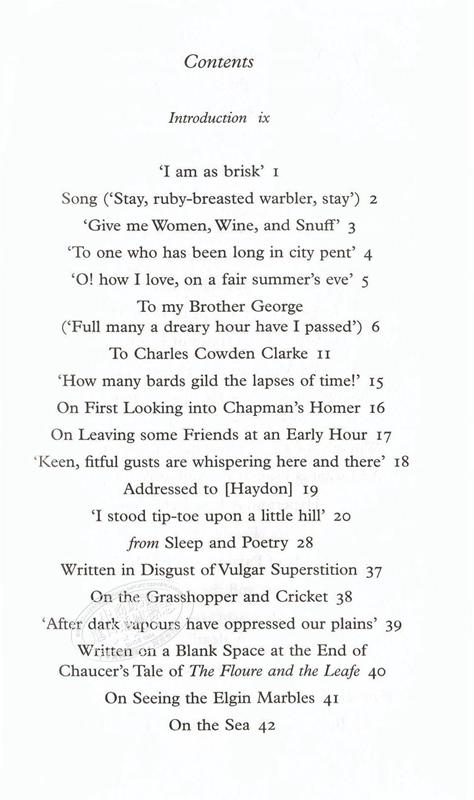 【中商原版】Collectors Library系列：济慈诗歌选集 英文原版 Selected Poems / John Keats 商品图4