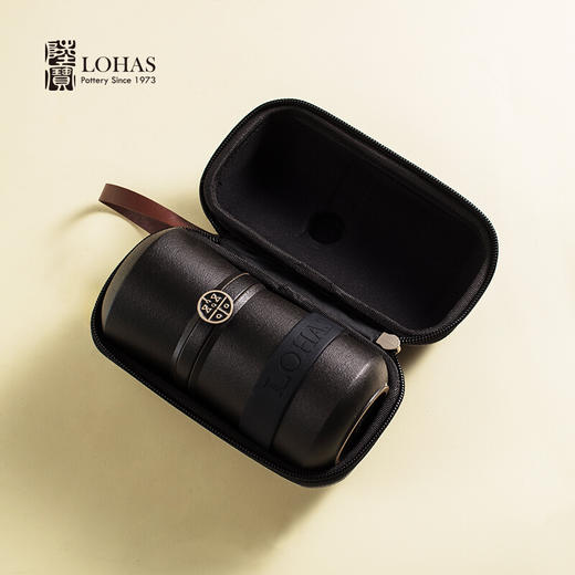 陆宝陶瓷茶具旅行泡茶杯乐享杯办公室一人便携茶具快客杯一壶一杯 商品图0