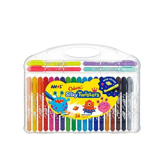 AMOS韩国进口可水洗蜡笔水彩笔儿童幼儿园涂鸦画笔绘画工具 商品图3