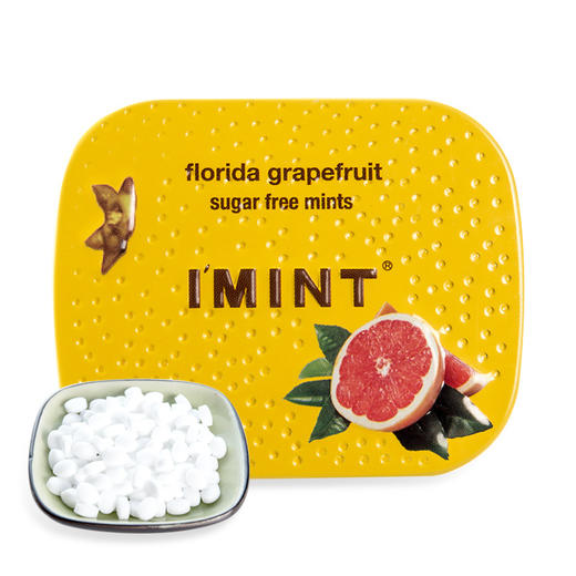 【I'MINT润喉口香糖18g、2盒 】办公零食清新薄荷糖果 商品图2